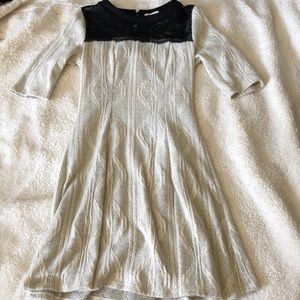 Cute knitted cream and black dress